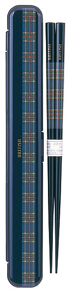 Chopsticks & Case Set (M) British#箸・箸箱セット（Ｍ） ブリティッシュ